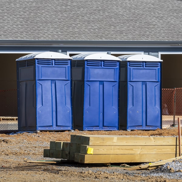 are there any restrictions on what items can be disposed of in the porta potties in Hawk Cove Texas